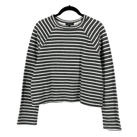 Beyond Yoga Sweatshirt Live Out Loud Striped Long Sleeve Cropped Popover  XS - Picture 3 of 4